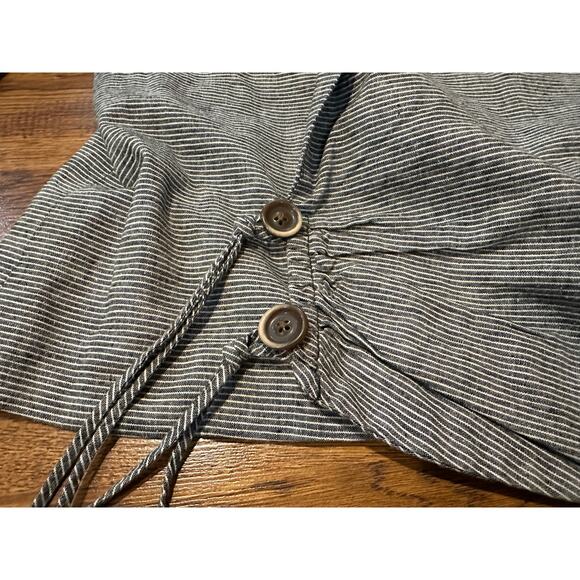 Anthropologie Daughters of the Liberation Women's Pinstriped Jacket Blue Size 8 - Picture 4 of 10